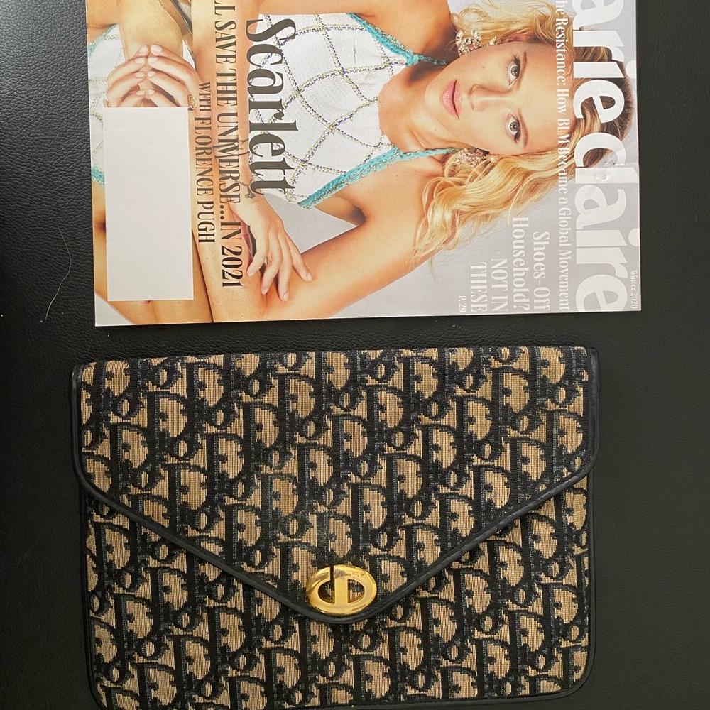 Dior 1970 envelope clutch